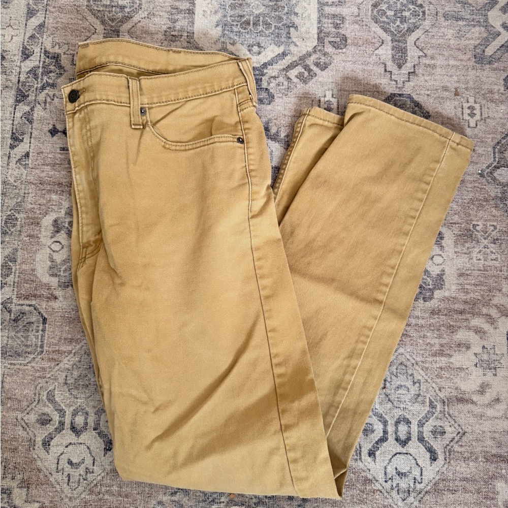 Levi's Men's Khaki Slim Straight Jeans